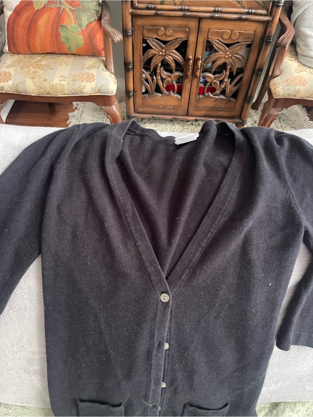 Lacoste Classic Black Button-Front Sweater Cardigan - Brand Unspecified